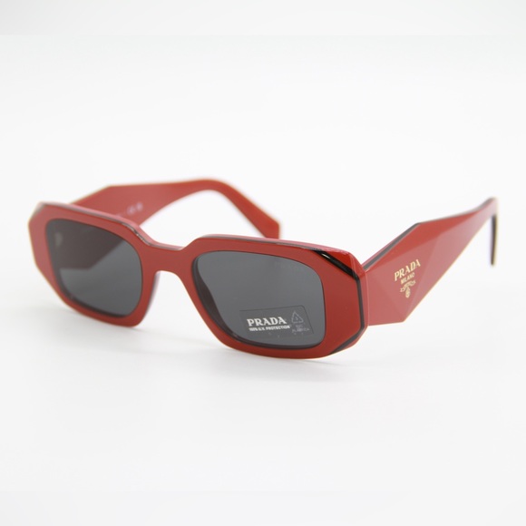 NEW PRADA SYMBOLE PR17WS 12N5S0 SUNGLASSES PRADA SPR 17W RED EYEWEAR PR 17WS - Picture 10 of 12
